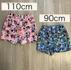 しまむら リトシー ミッキー ミニー 短パン おそろい セット