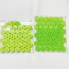 ペットボトルキャップ　グリーン系　緑　黄緑