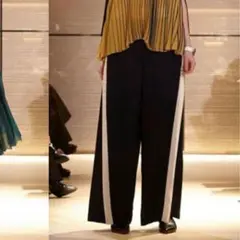 ADORE アドーア　バイカラーフリュイドポリパンツ　サイズ36