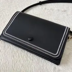 terawearemu お財布ショルダーバッグ ブラック