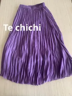 Te chichi テチチ　プリーツフレア ロングスカート