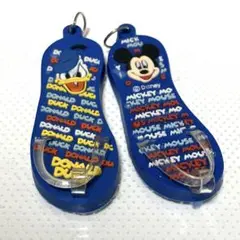 ディズニー　ミッキー　ドナルド　ビーチサンダル　ストラップ　チャーム 2個