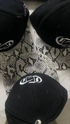 Carlos Creation スネークスキンキャップ3セット