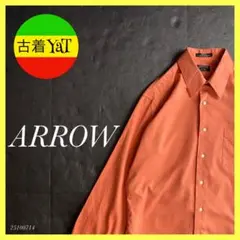 ARROWアロー長袖サテンシャツUS古着アメカジヴィンテージY2K