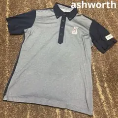 美品ashworth アシュワース メンズ ゴルフ シャツM