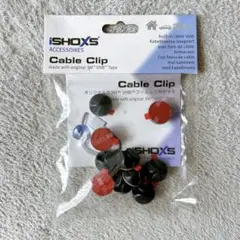 iSHOXS Self-Adhesive ケーブル クリップ 1ケーブル 黒 S