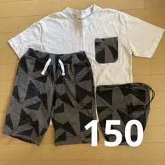 セットアップ　ルームウェア　140 ikka 巾着付き