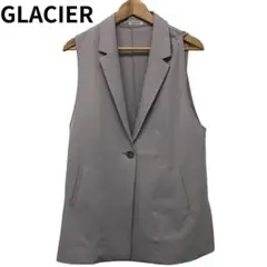 GLACIER グレー ノースリーブ ベスト　シンプル　綺麗め　M カジュアル