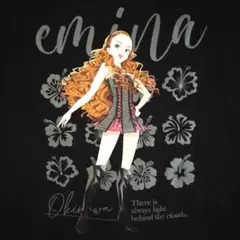 美品　安室奈美恵　エミーナ Tシャツ　ブラック　L　emina