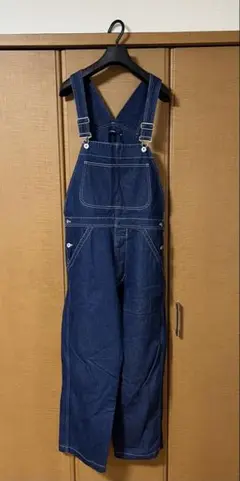 デニムサロペット Mサイズ ダークブルー
