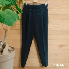 パンツ　スリムフィット　カジュアルパンツ　ウエストゴム　ポケットあり　МL　38