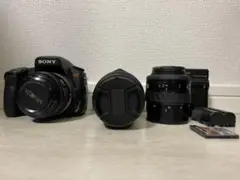 単焦点レンズ有!デジタル一眼カメラ SONY DSLR−A300 レンズ3種付き