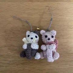 あみぐるみクマストラップセット