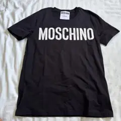 MOSCHINO ブラック ロゴ Tシャツ
