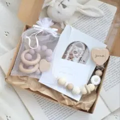 ハートフラワー 女の子出産祝いセット ギフトセット