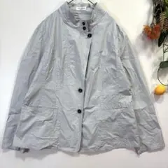 【esseNtieL HIROKO BIS】ジャケット　スタンドカラー　グレー