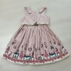 Shirley Temple ノースリーブワンピース 120 不思議の国のアリス