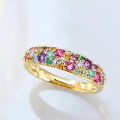 ビズー BIZOUX パナシェ　ブーケ カラーストーンジュエリー「BIZOUX」花束のようなパヴェリング