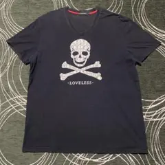 Loveless skull logo design tee