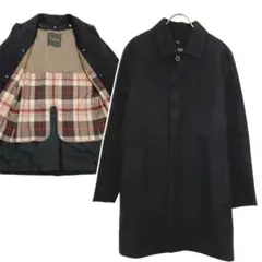 マッキントッシュ　ロンドン　ステンカラーコート　ライナー付き　ブラック38