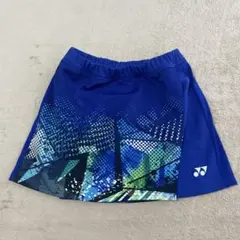 ヨネックス　スコート青 グラフィックプリント