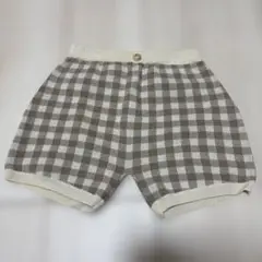チェック柄ニットズボン新品未使用
