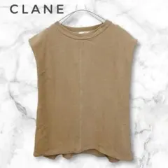 CLANE クラネ パワーショルダー サーマル トップス タック