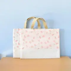 レッスンバッグ ＊ ピーチブロッサム ＊ ピンク or ホワイト