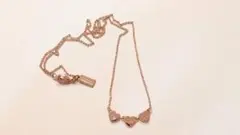 COACH　コーチ　ネックレス　ハート　ローズゴールド