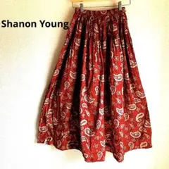 Shanon Young ペイズリー柄ロングスカート