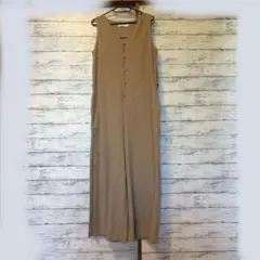 サロペット　ベージュ　36 7号　Sサイズ