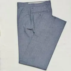 未使用 裾仕上げなし【SUNLIT】スラックス パンツ クールビズ グレー