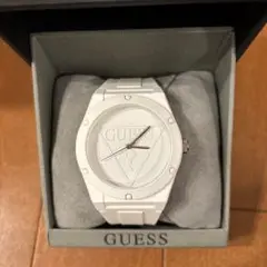 GUESS ホワイト クォーツ腕時計