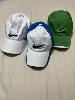 Nike ホワイトキャップ スウッシュロゴ　3個セット
