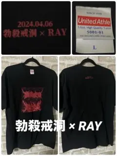 勃殺戒洞 × RAY メンズL Tシャツ　オルタナティブ　紬実詩　ロックTシャツ