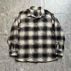 uniqlo オンブレシャドー　チェックシャツ　シティーボーイ