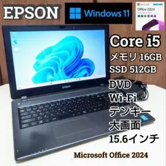 EPSON Endeavor Corei5 メモリ16GB SSD512GB