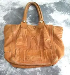 Chloe★パッチワークの大きめバッグ★本革