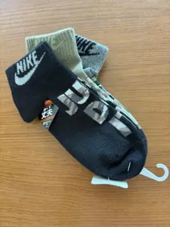 NIKE キッズ　靴下　19-21 3足セット　カモフラ