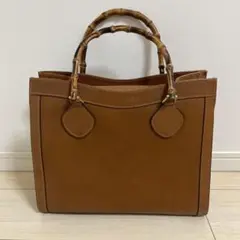 GUCCI グッチ オールドグッチ バンブーレザートートバッグ