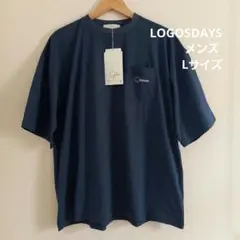LOGOSDAYS メンズ Tシャツ L ネイビー