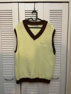 TTTSMW ニットベスト/Yellow&Brown