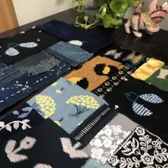 2枚の布を使ってバッグを作って見ませんか/藍染／襤褸/ミナペルホネン