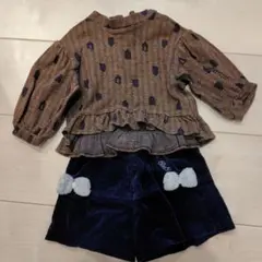 alc 90サイズ シャツ・BeBeショートパンツセット