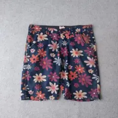 REVO. 花柄ショートパンツ 2 インディゴ系 総柄 綿ポリ メンズ
