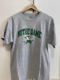 Champion ノートルダム大学 Tシャツ Mサイズ グレー 古着