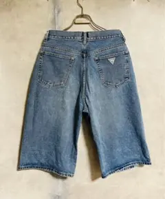 〈早い者勝ち〉GUESS ゲス　ショートデニムパンツ　ビンテージ　一点物　90s