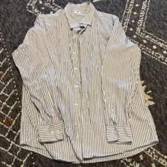 UNIQLO ストライプ 長袖シャツ L
