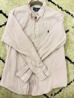 Ralph Lauren ピンクストライプシャツ
