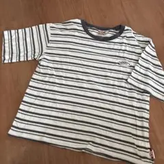 値下げ！しまむら　NEV ストライプ 半袖Tシャツ 160